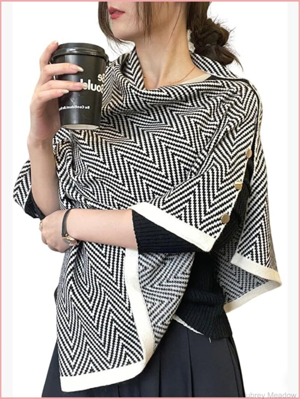 Knitted Pashmina Shawl Wrap Scarf Cardigan Cape Women's Shoulder Top